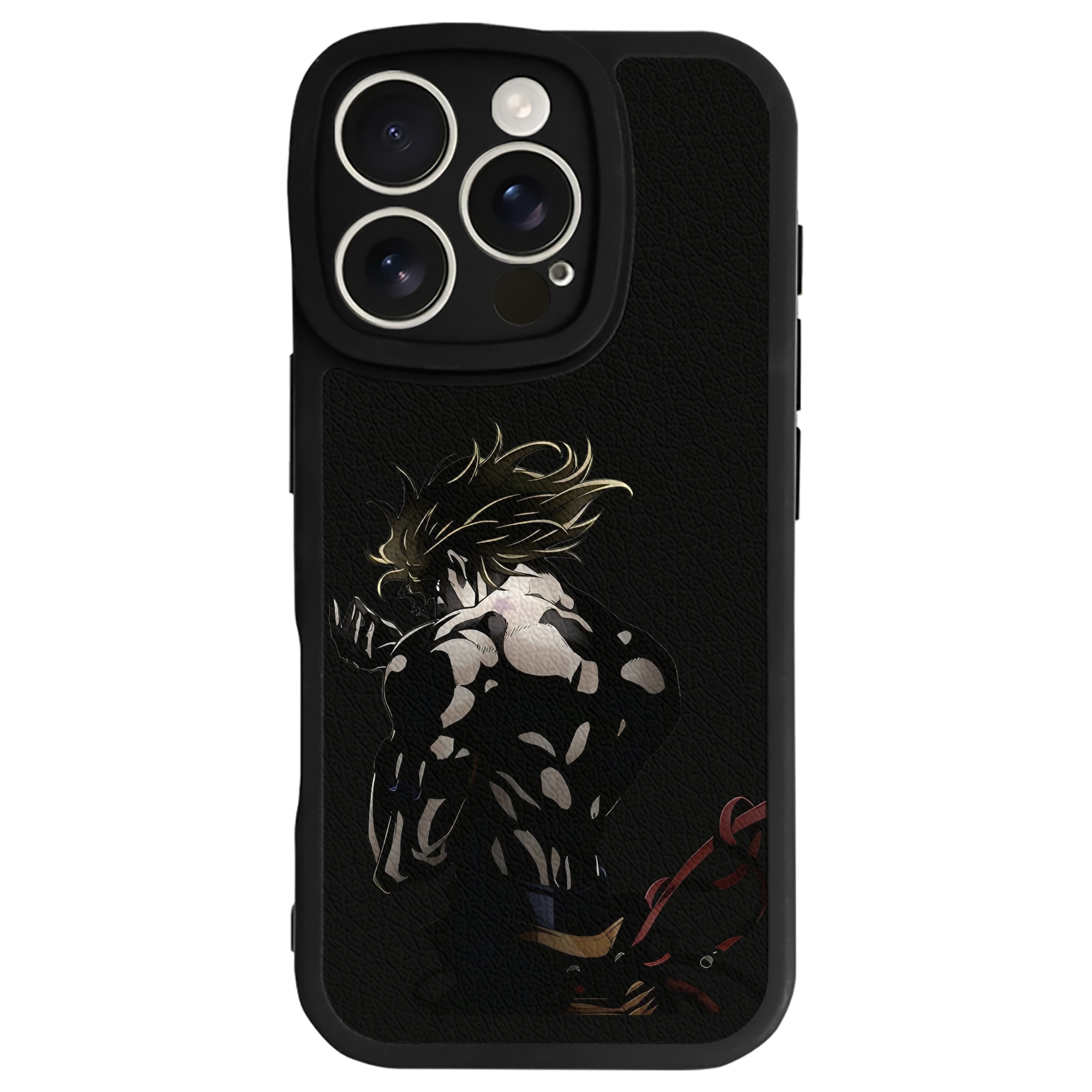 （画像用） ジョジョの奇妙な冒険 ディオ?ブランドー JoJo's Bizarre Adventure Dio Brando 【iPhone 16シリーズ対応】シリコンスマホケース（レザー調） 材質：シリコン